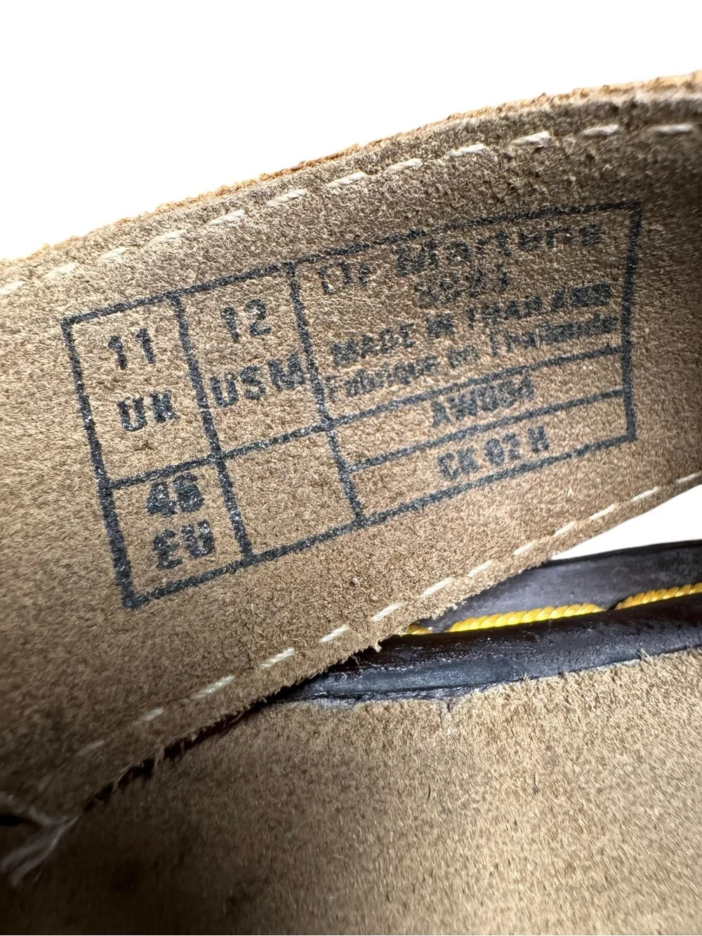 Dr Martens Brown Leather Sandals Size 11 UK Mens US 12 Flip Flop Thong Slip On